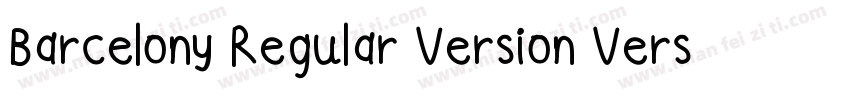 Barcelony Regular Version Version 1字体转换